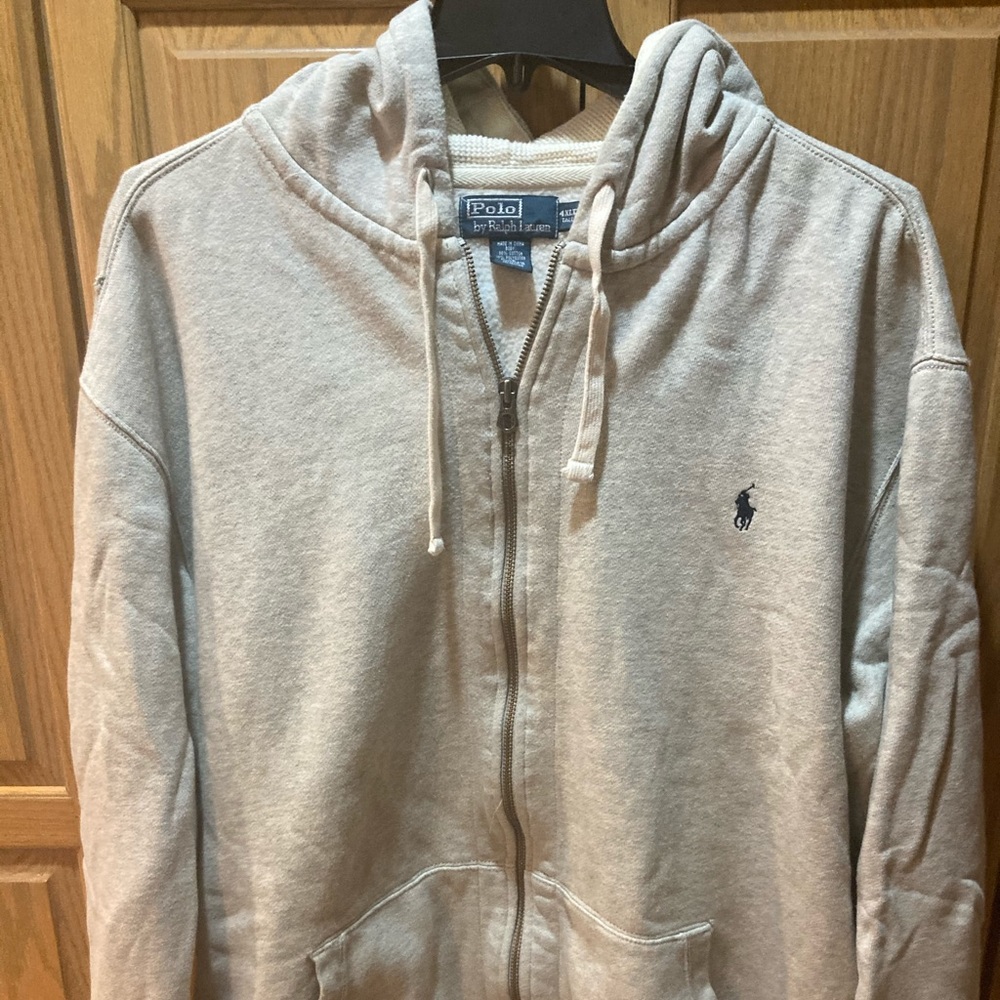 Polo full zip hoodie. Size 4XLT